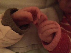 photo of baby hands