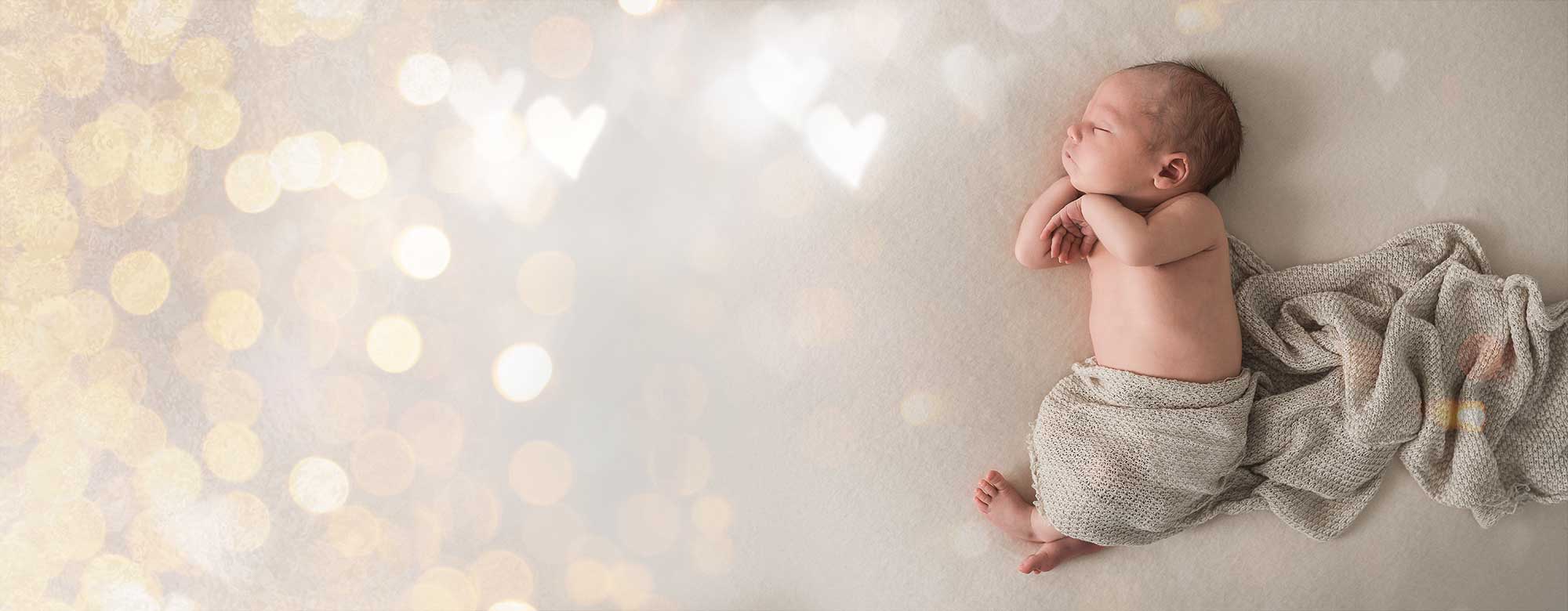 ORM Fertility Hero Image of baby with sparkles