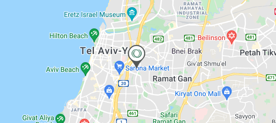 Map of Tel Aviv Israel location
