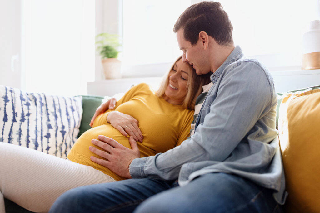 Couple pregnant after fertility treatment 