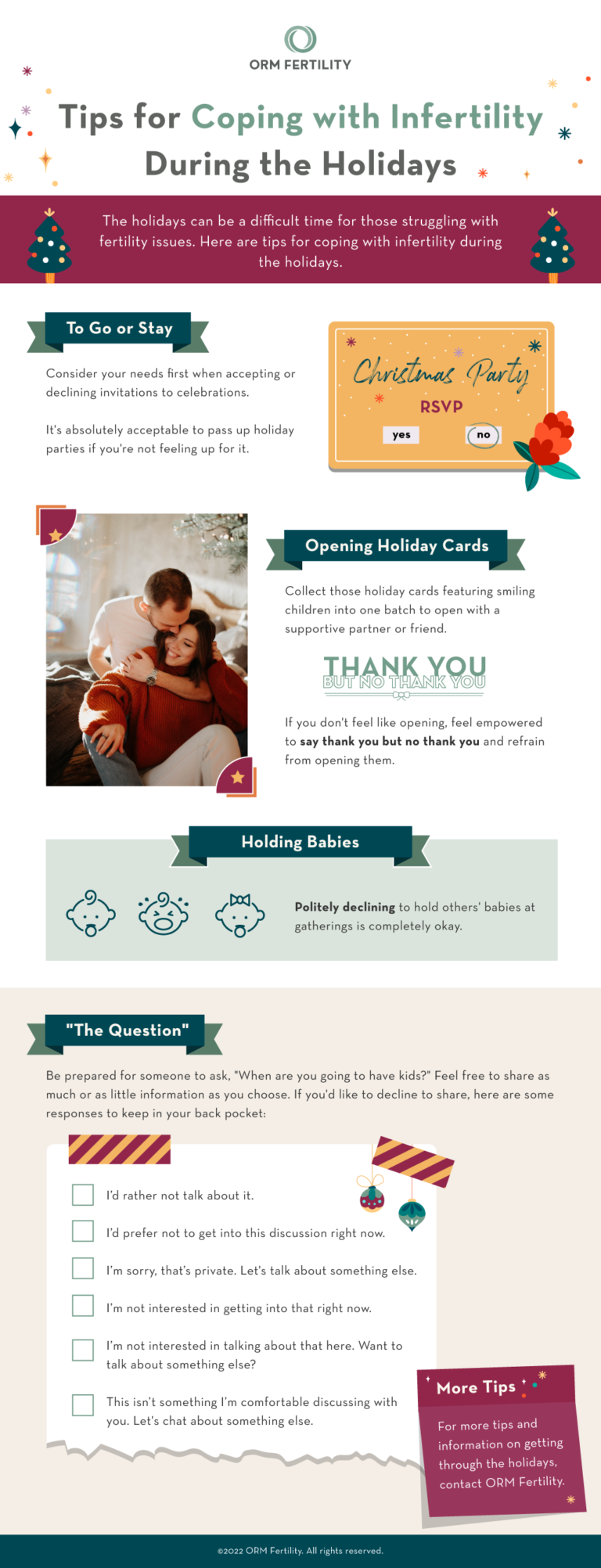Tips And Strategies For Coping With Infertility During The Holidays Orm Fertility